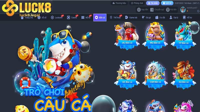 Bắn cá Luck8 